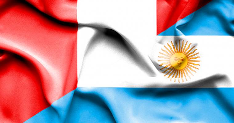 Perú Argentina Banderas