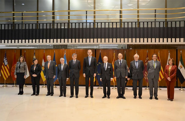Visita del rey al Tribunal Constitucional el 25 de abril de 2022