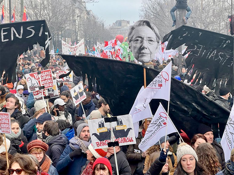 Huelga General en Francia 19 enero 2023