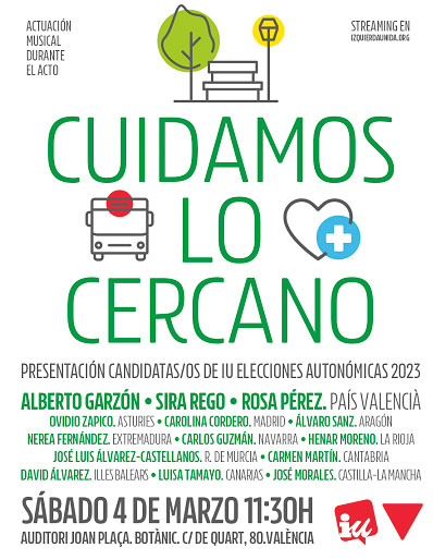 Acto de Izquierda Unida inicio de campaña