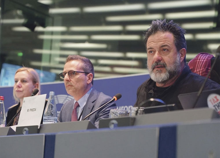 Manu Pineda. Parlamento Europeo