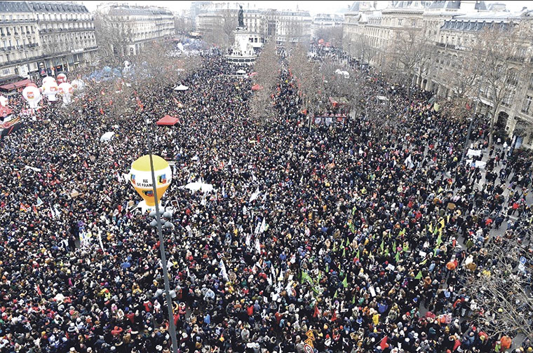 Pensiones Francia movilización