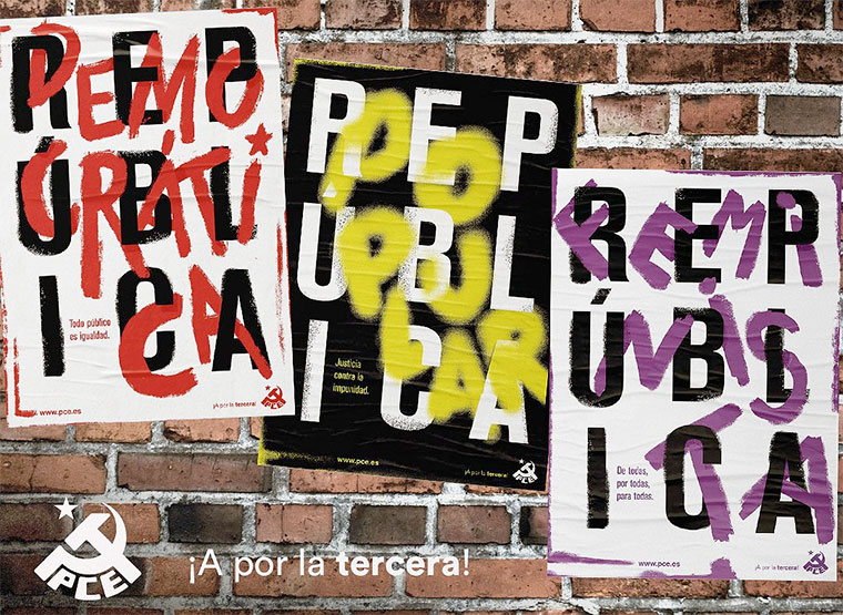 Cartel PCE República