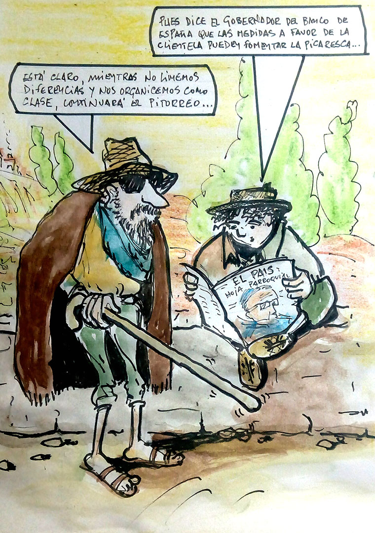 Picaresca. Viñeta de Vicente Ruiz Fernández
