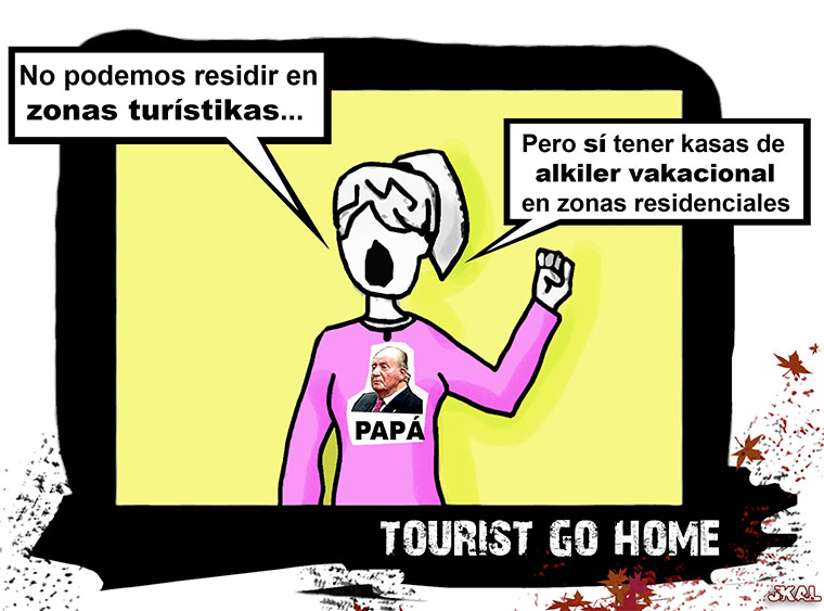 Viñeta de Kalvellido, Turistas no!