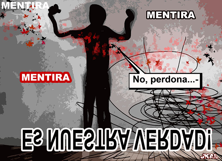 Viñeta de Kalvellido - Mentira