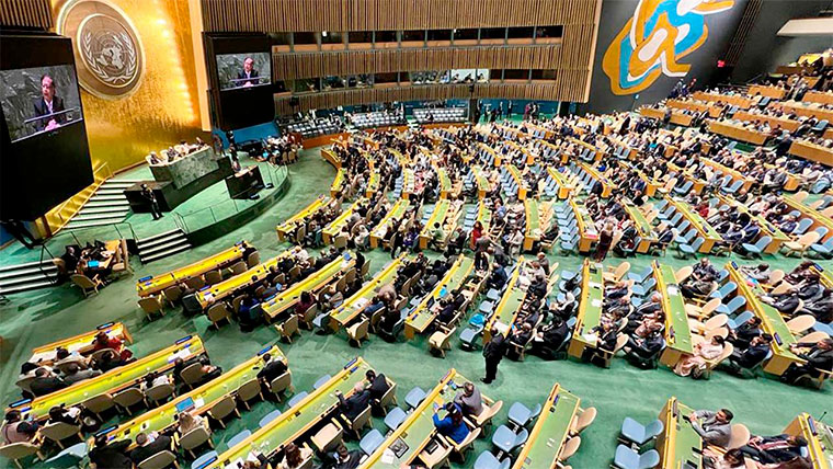 Asamblea General de la ONU, septiembre 2023 (Mauricio Vélez, presidencia)