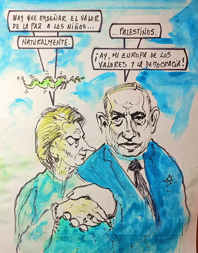 Viñeta de Vicente Ruiz Fernández. La Europa de los valores y la democracia