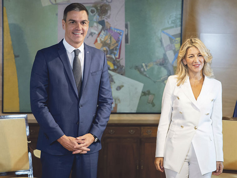Reunión de Yolanda Díaz y Pedro Sánchez el 4 de octubre 2023 | congreso.es