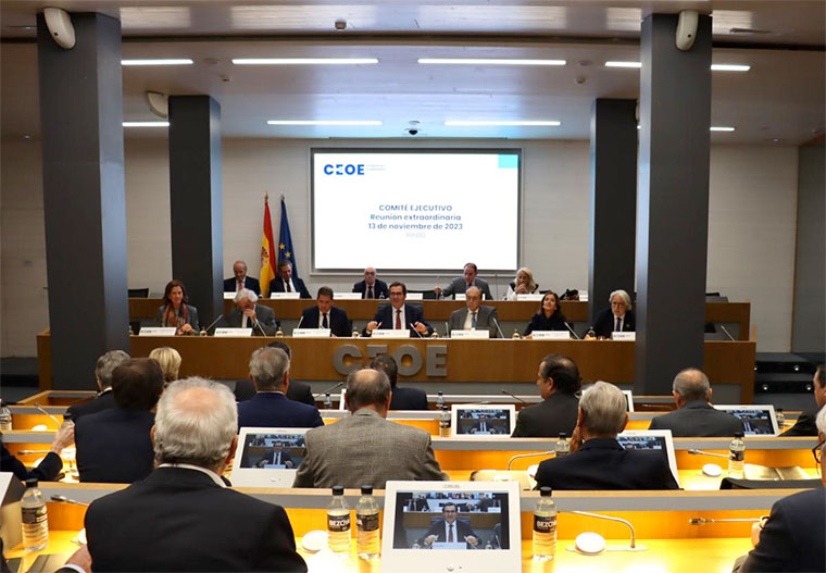 Reunión del Comité Ejecutivo extraordinario de CEOE 13 de noviembre de 2023 | Foto: ceoe.es