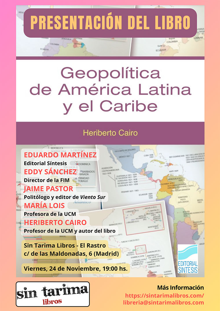 Presentación del libro. Geopolítica de América Latina y el Caribe