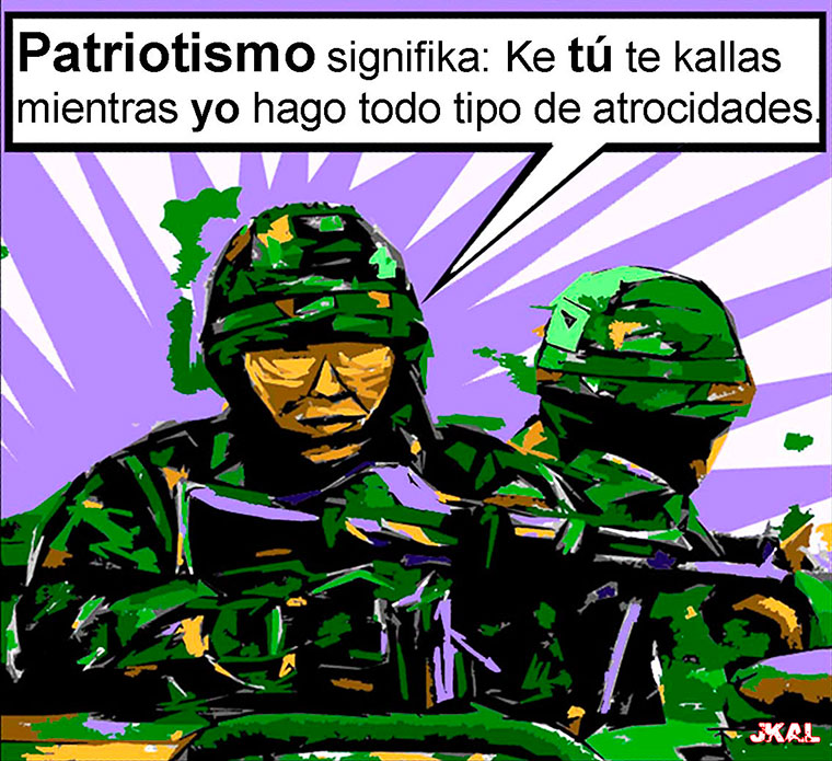 Viñeta de Juan Kalvellido. Patriotismo