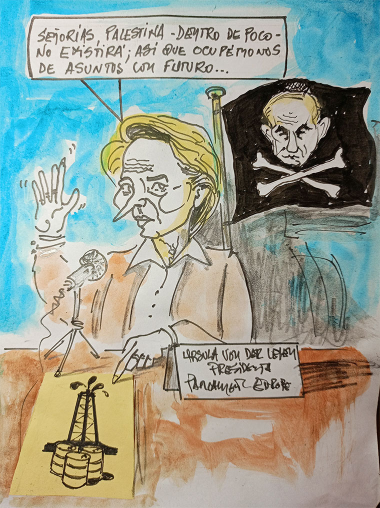 Viñeta de Vicente Ruiz Fernández. Los asuntos con futuro de la Unión Europea