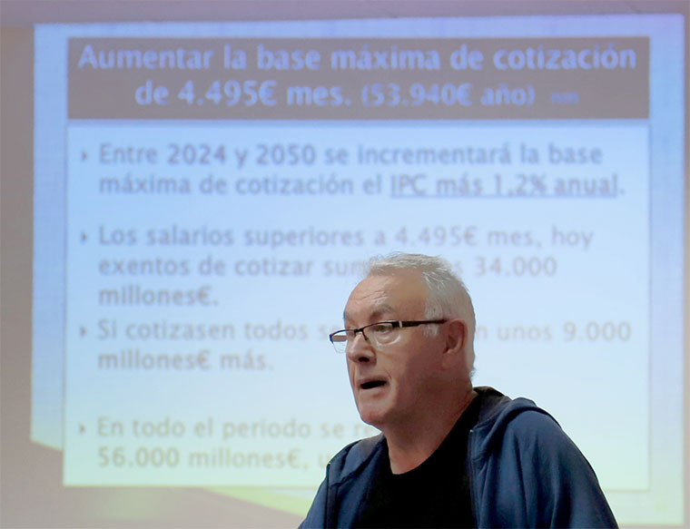 Cayo Lara. Debate sobre pensiones