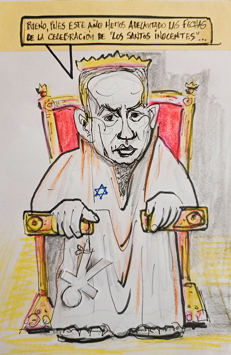 Viñeta de Vicente Ruiz. Los santos inocentes