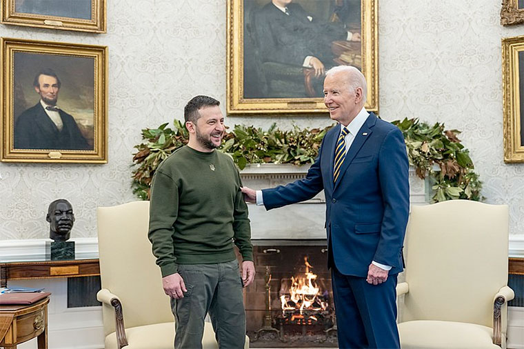 Joe Biden y Zelensky