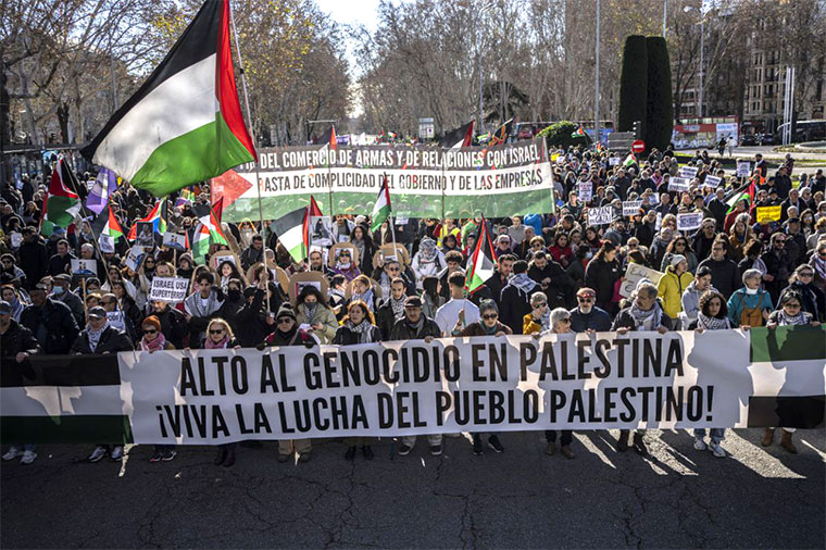 Manifestación apoyo Palestina