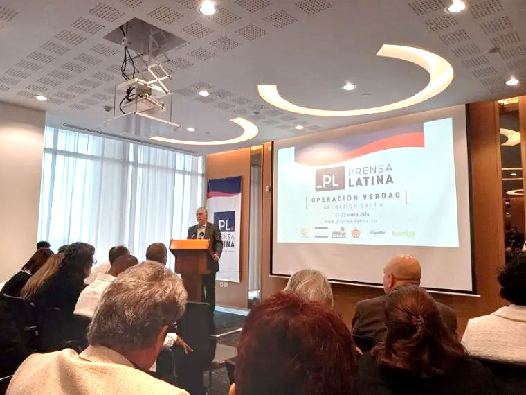 Foro nueva Operación Verdad. Prensa Latina