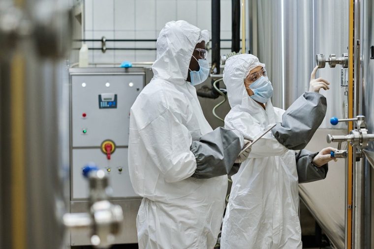 Trabajadores industria química