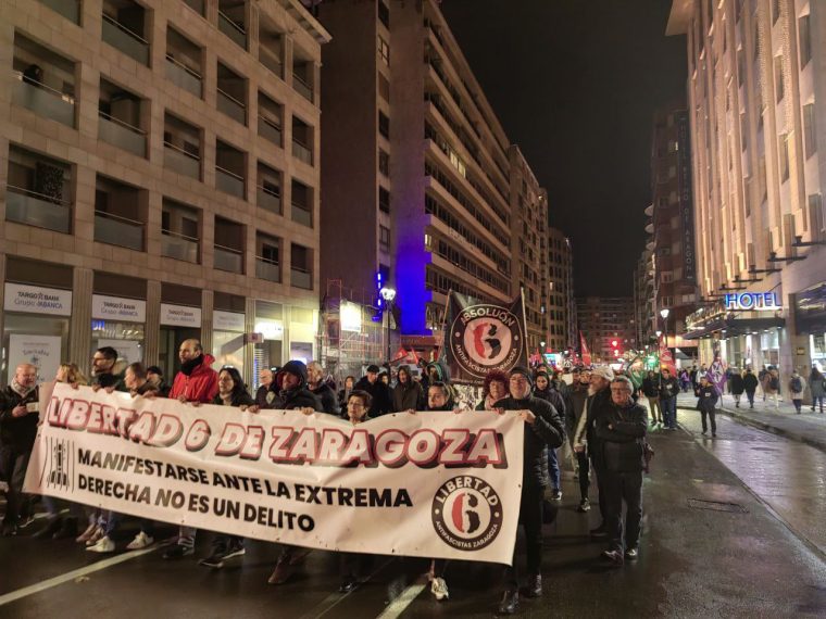 Manifestación por la absolución de los 6 de Zaragoza