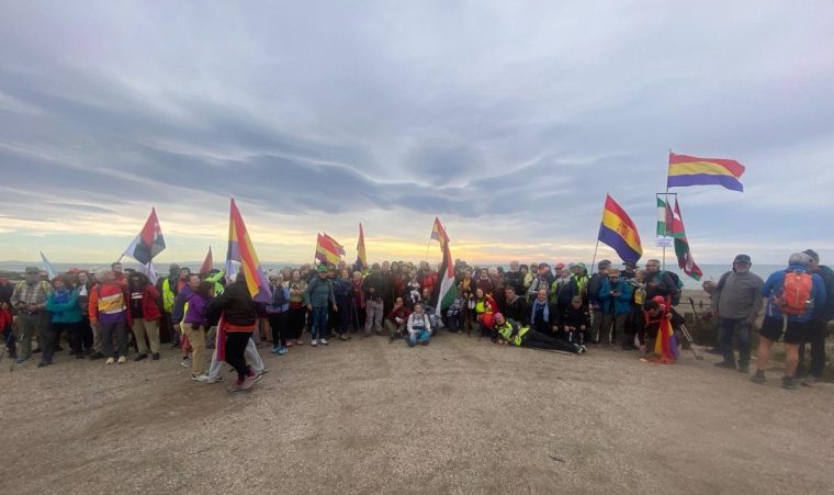Algunos de los participantes de la Desbandá, en un momento de la jornada de ayer.