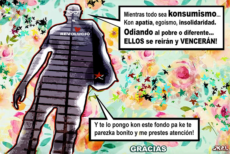 Viñeta de Kalvellido. La kaka de las flores