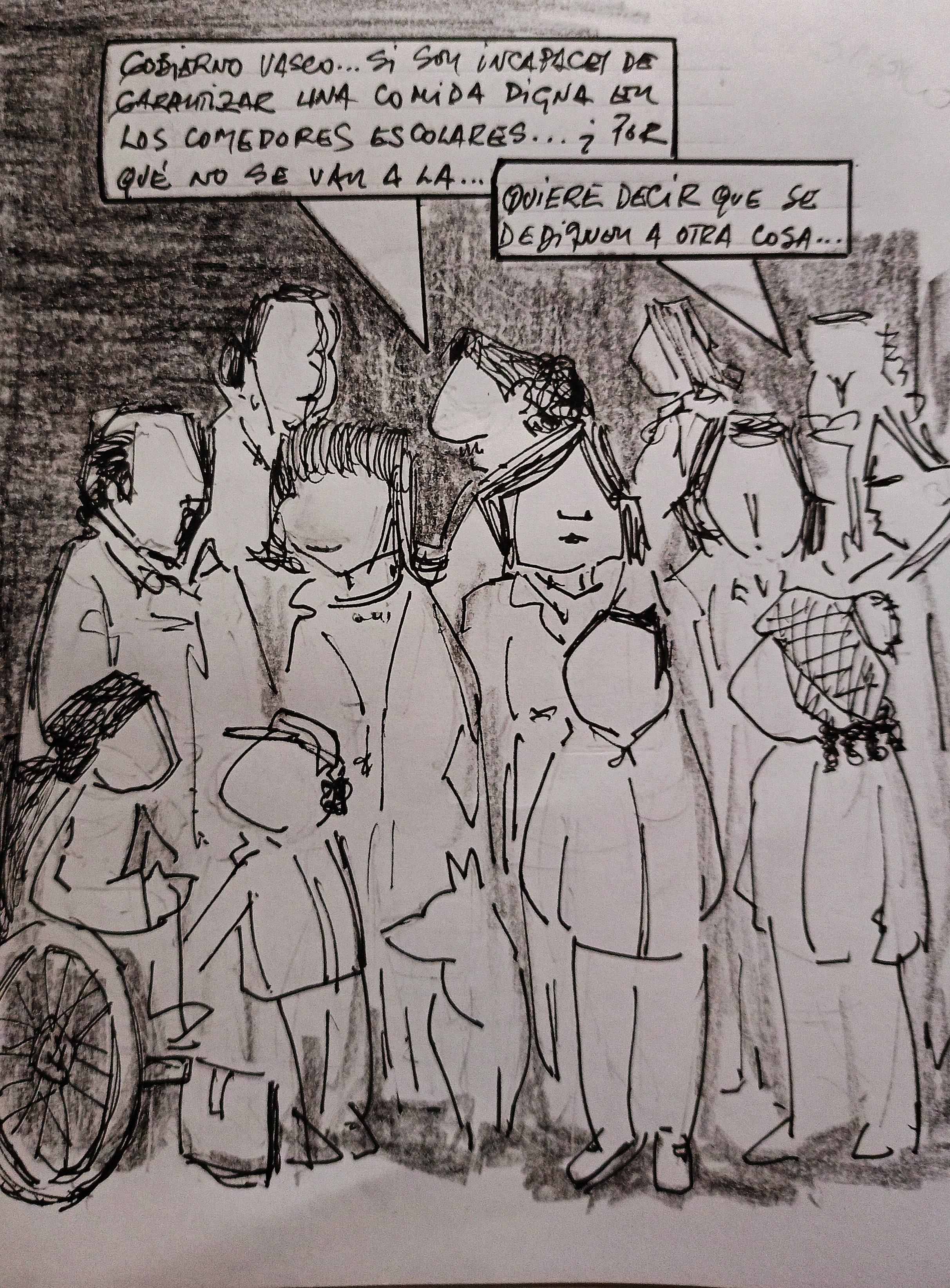 Viñeta de Vicente Ruiz. Gobierno vasco, ¡clausurado!