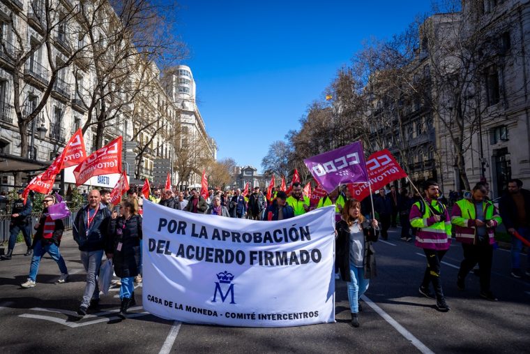 Movilización Fábrica Nacional de Moneda y Timbre