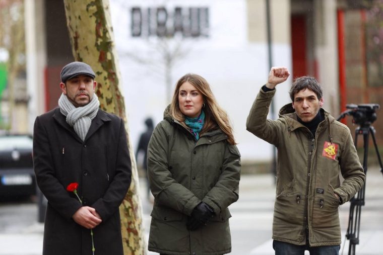Homenaje de Sumar a los cinco trabajadores asesinados en Vitoria en 1976