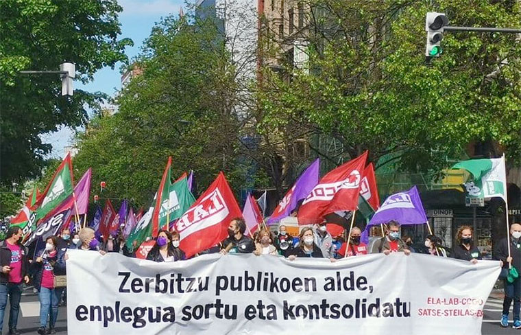 Huelga sector público en Euskadi