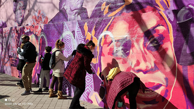 Mural feminista de Ciudad Lineal (Madrid)