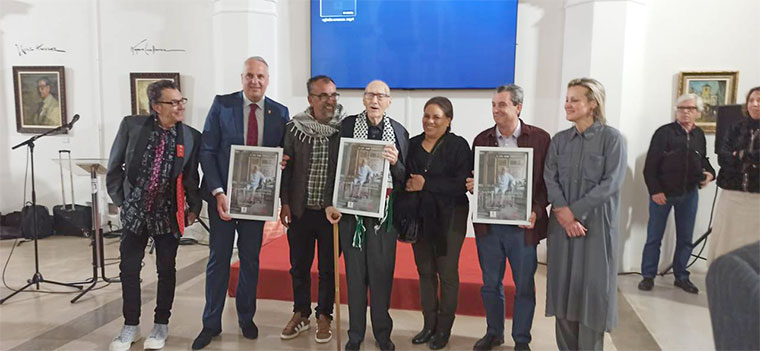 Andrés Vázquez de Sola en el museo de arte contemporáneo de San Roque