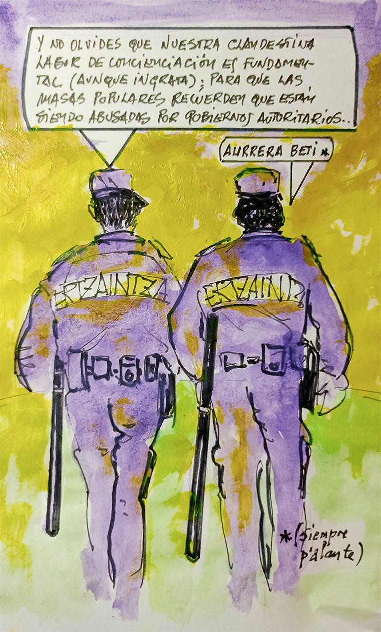 Viñeta de Vicente Ruiz. Desatando conciencias
