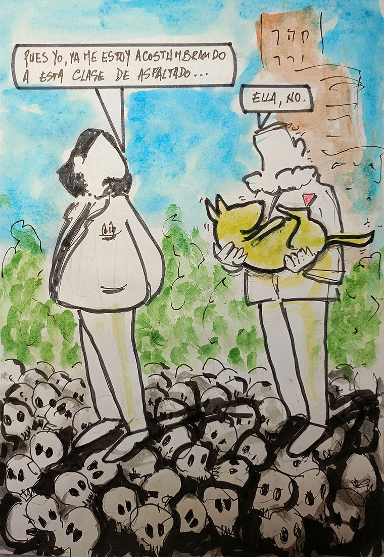 Viñeta de Vicente Ruiz. Malas costumbres