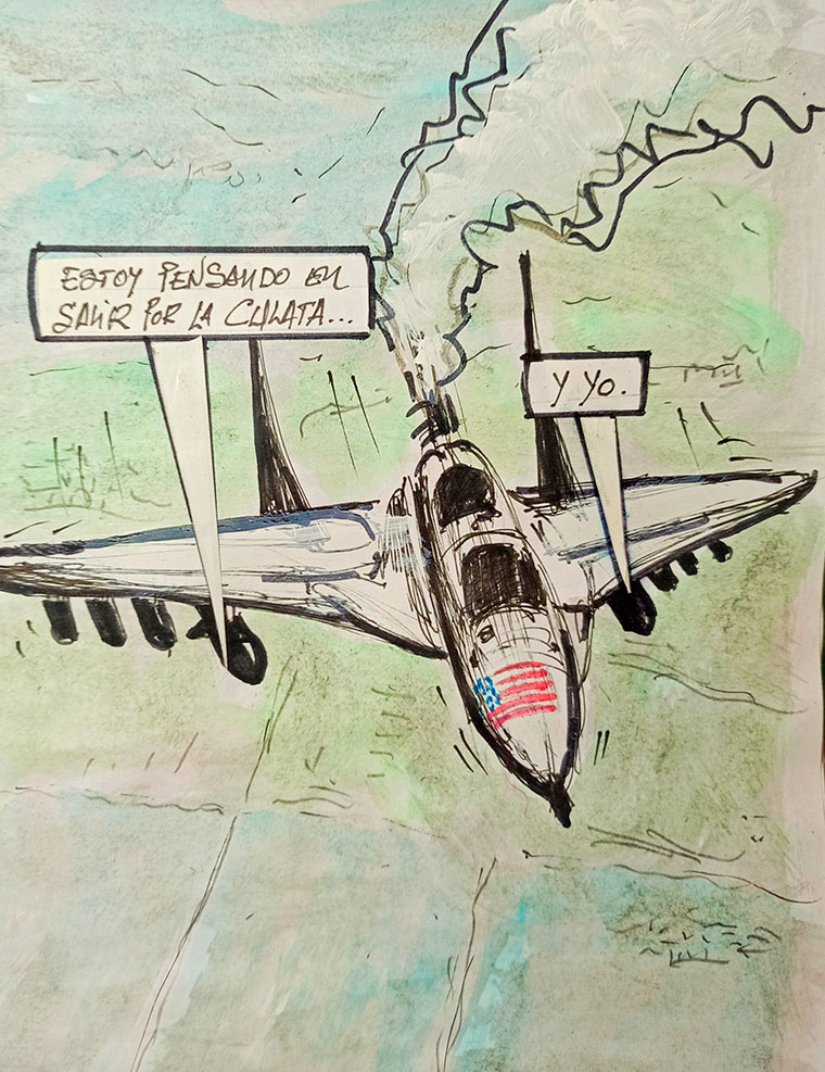 Viñeta de Vicente Ruiz Fernández. El tiro por la culata