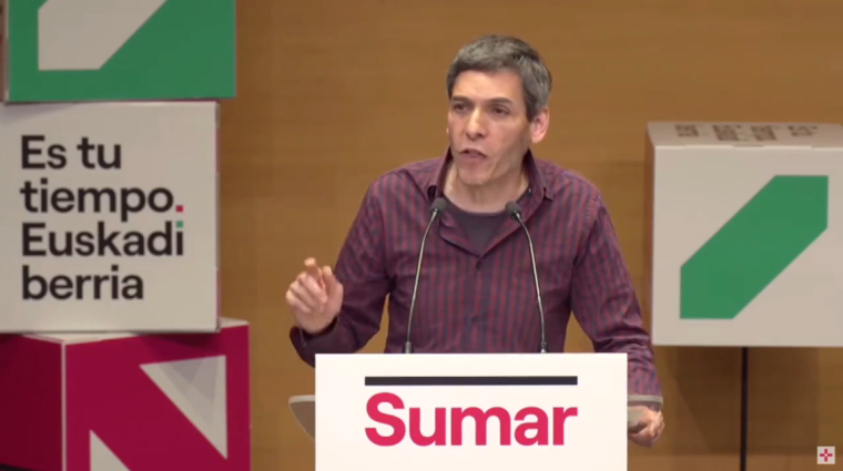 Jon Hernández, secretario general del PCE-EPK y cabeza de lista de Sumar por Araba