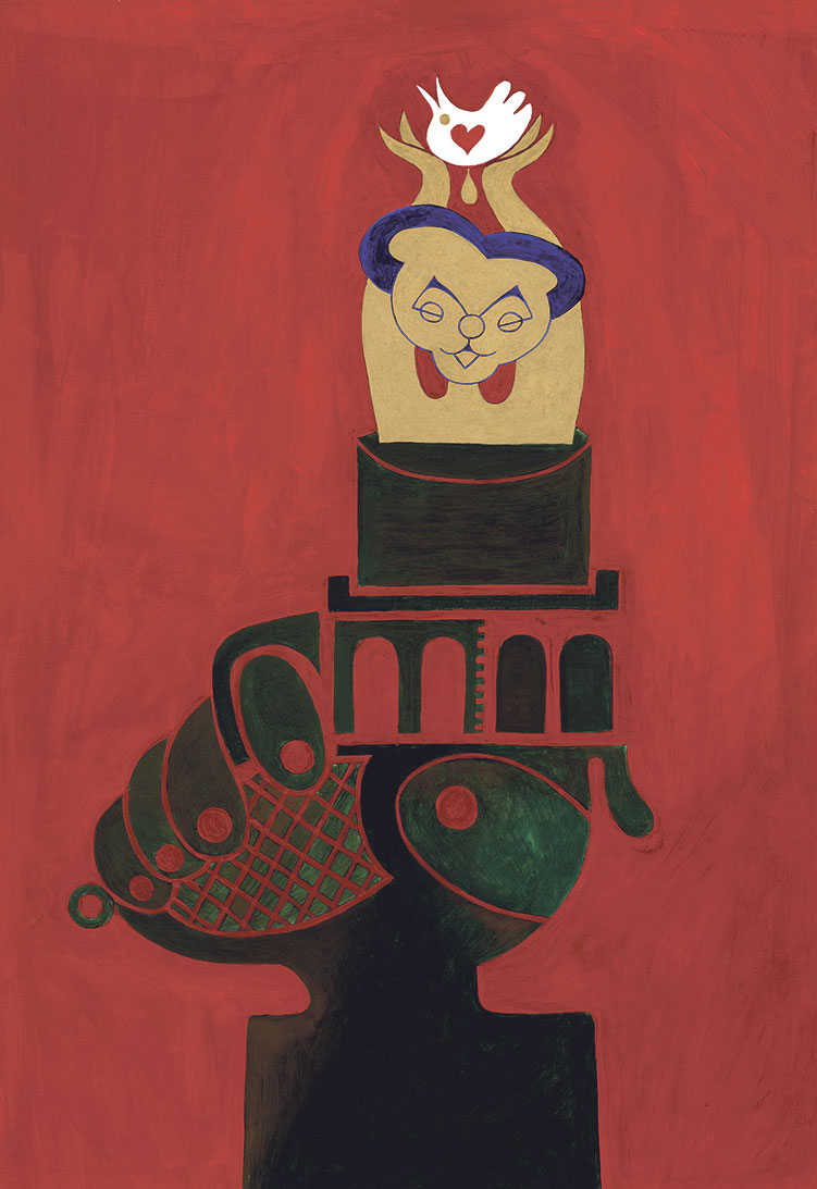Federico García Lorca | Acrílico sobre cartón pluma. 100x70cm