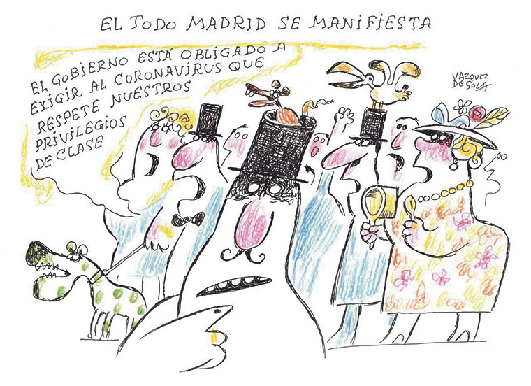 Viñeta de Andrés Vázquez de Sola. Dibujo 162 | (Publicado 14/05/20) Mixta sobre papel 29,7x21cm