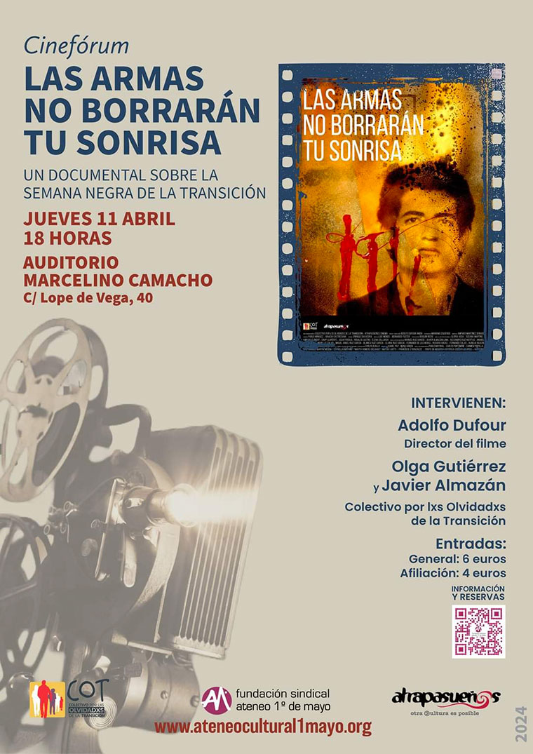 Cartel del documental sobre la semana negra de Madrid