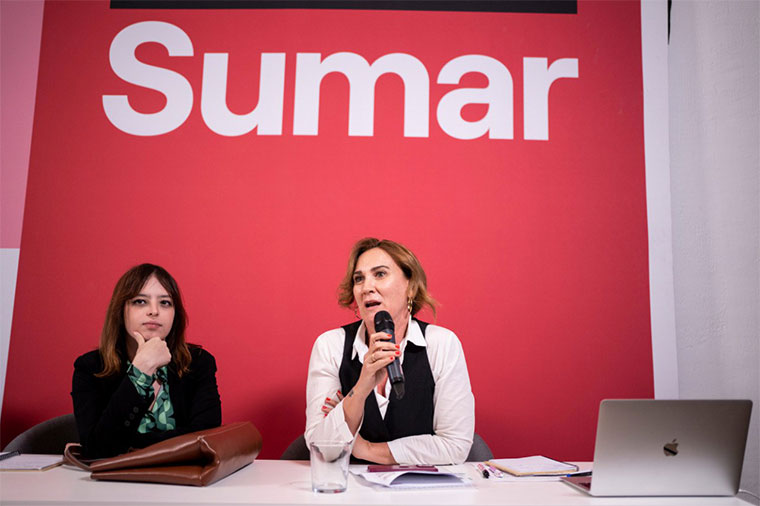 Sumar presentó su programa electoral reivindicando una Europa de acogida, democrática, feminista y plural