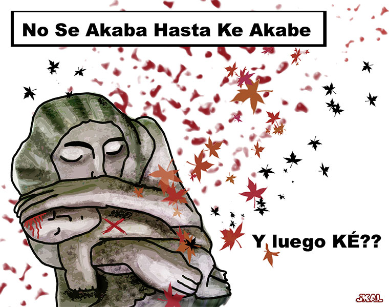 Viñeta de Juan Kalvellido, "Dolor de madre"