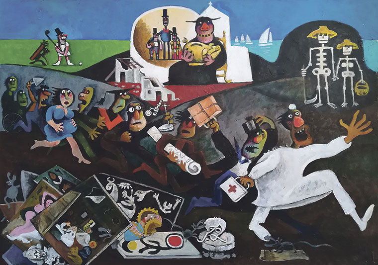 España en crisis | Acrílico sobre tela. 130x97cm