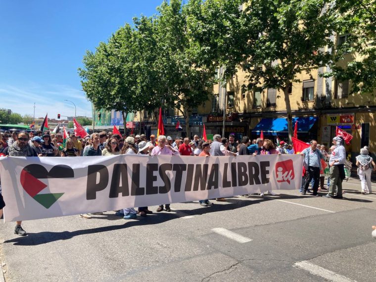 Movilización por Palestina en Madrid. Aniversario de la Nakba