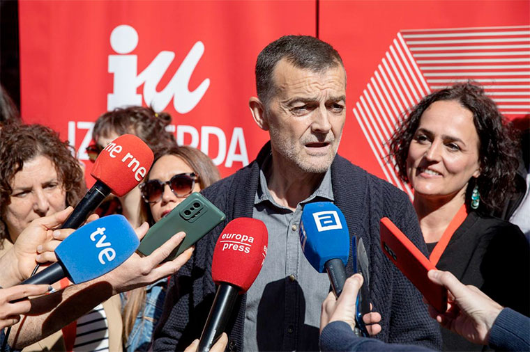 Declaraciones de Antonio Maíllo a los medios durante la XIII Asamblea de Izquierda Unida