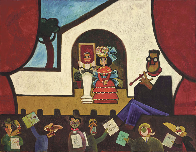 Etopeya de Juan Domingo de Mena. Andrés Vázquez de Sola (2004). Óleo sobre tela, 114 x 146 cm