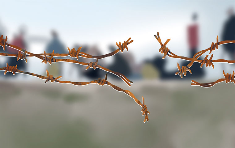 Alambre de espinos. Imagen de libro Comuntopia, de César Rendueles