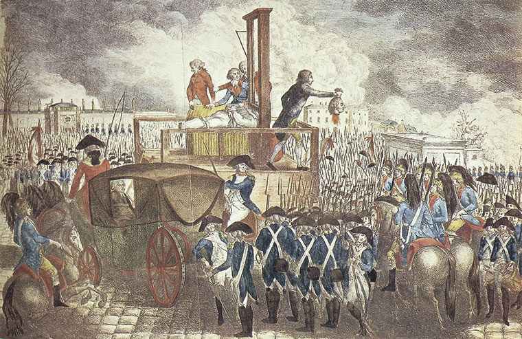Ejecución en Francia de Luis XVI en 1793 | Imagen: Public domain