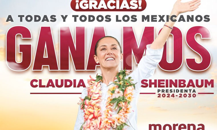 IU felicita a Claudia Sheinbaum