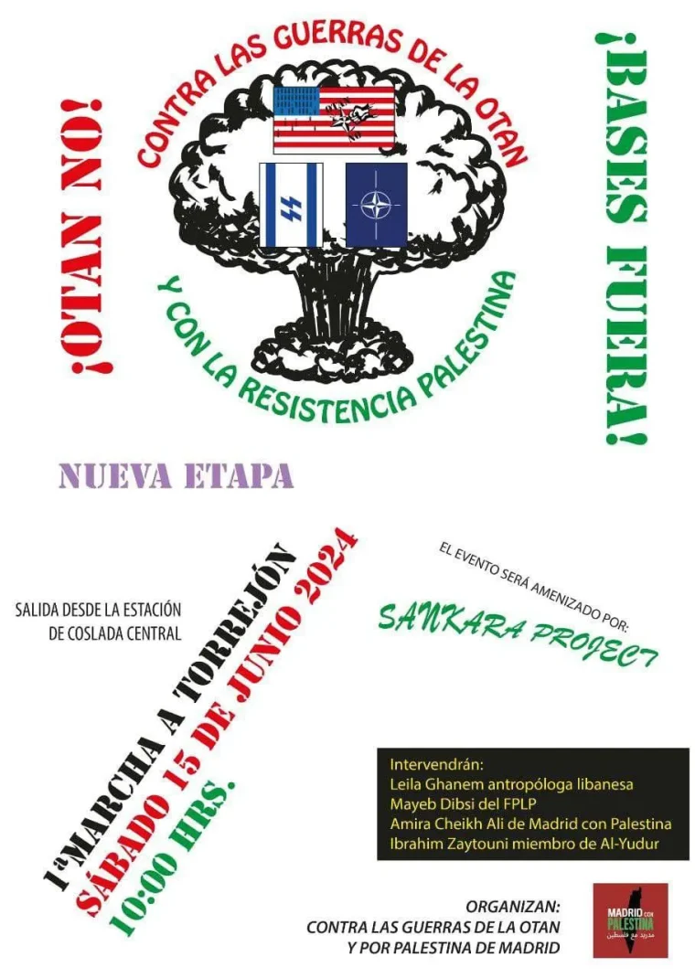 Cartel de la Marcha a Torrejón. 15 junio 2024