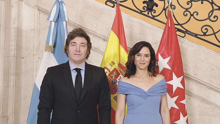 Javier Mile e Isabel Díaz Ayuso